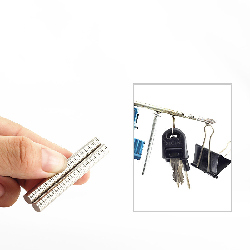 50 copë Magnet të përhershëm 6x2mm N35 Mini cilindër i rrumbullakët Neodymium i fortë