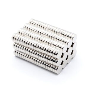 50 copë Magnet të përhershëm 6x2mm N35 Mini cilindër i rrumbullakët Neodymium i fortë