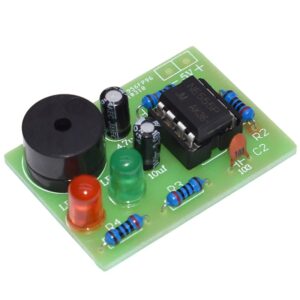 Kit mësimor për të ndërtuar me multivibratorin NE555 një qark me LED të dyfishtë