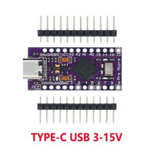 Bord Pro Micro USB-C është i ngjashëm me një ATmega32U4 bord