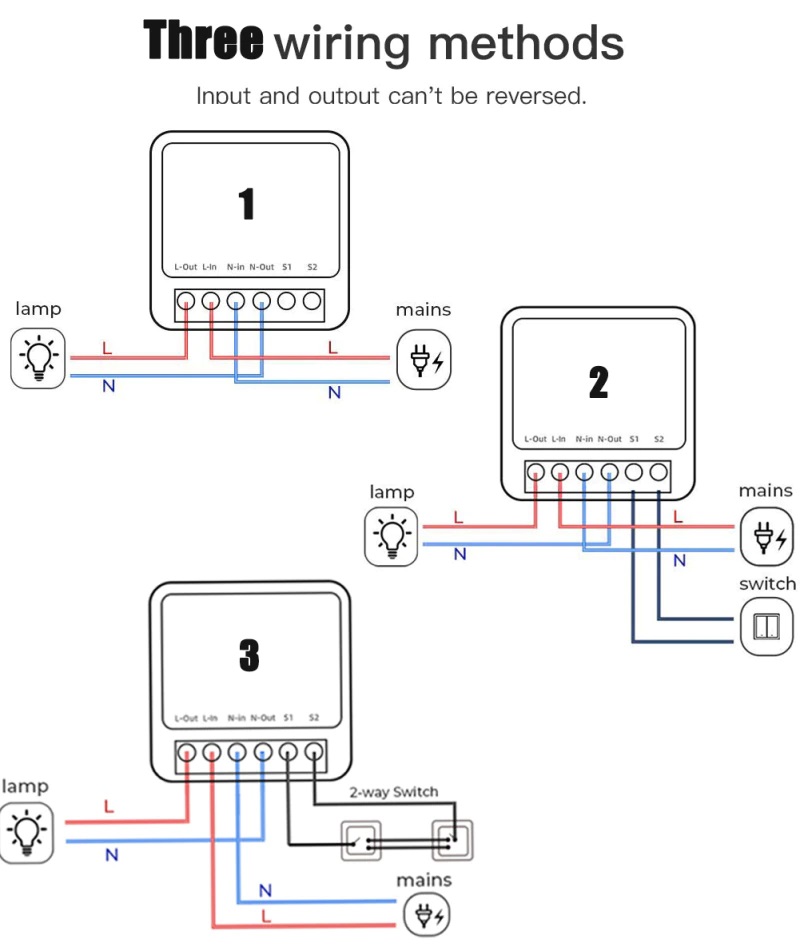 16A Mini Çelës kontrolli me dy drejtime Modul WiFi APP që funksionon me aplikacionin Alexa Google Home TuyaSmart Smart Life