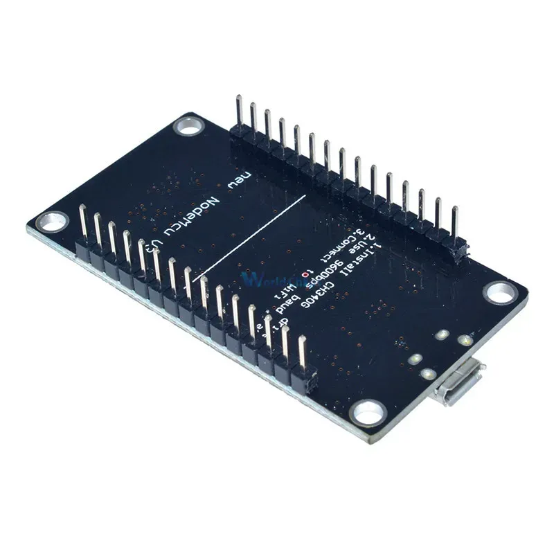ESP8266 CH340G CH340 G NodeMcu V3 pa tel për zhvillimin e modulit WIFI Bazuar në ESP-12E ESP12E Micro USB