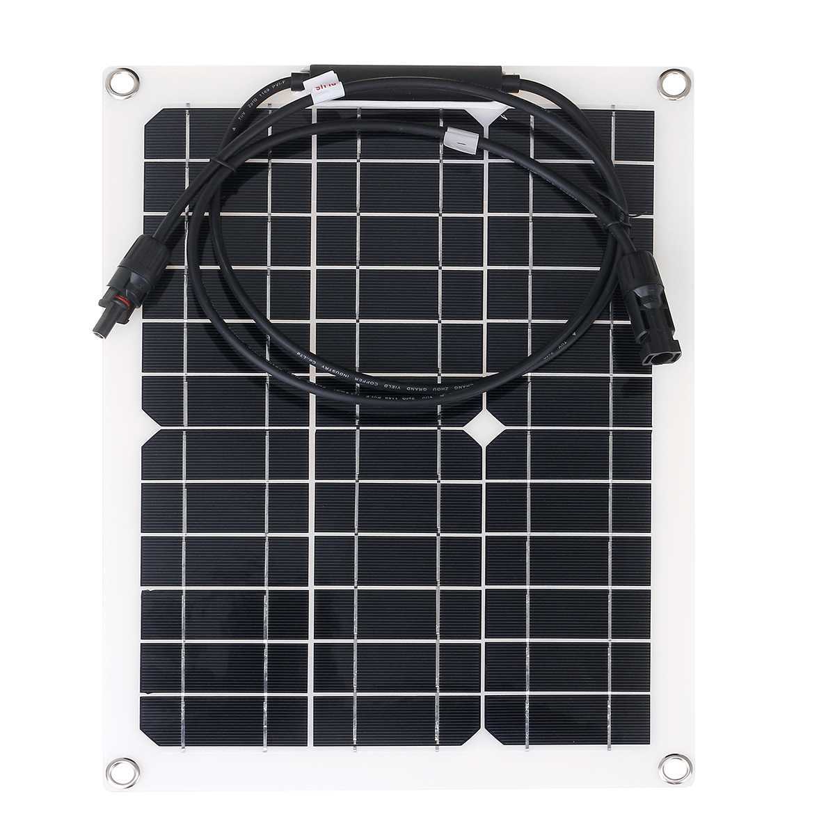 Kit Panel Diellor fleksibël 15W-300W ngarkues baterie 12V me dy USB dhe kontrollues 30A