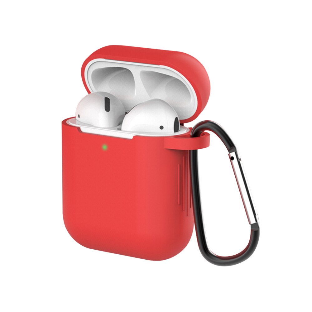 Këllëf mbrojtëse silikoni i butë për Apple Airpods 1/2 Bluetooth Mbulues kufjesh me valë