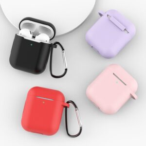 Këllëf mbrojtëse silikoni i butë për Apple Airpods 1/2 Bluetooth Mbulues kufjesh me valë