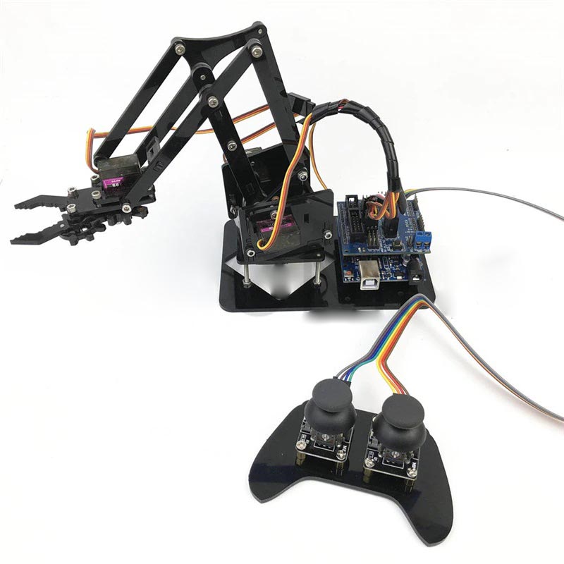 Krah Robotik manipulator 4DOF arduino me telekomandë Playstation2