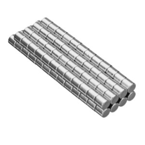 50 copë Magnet të përhershëm 2x2mm N40 Mini cilindër i rrumbullakët Neodymium i fortë