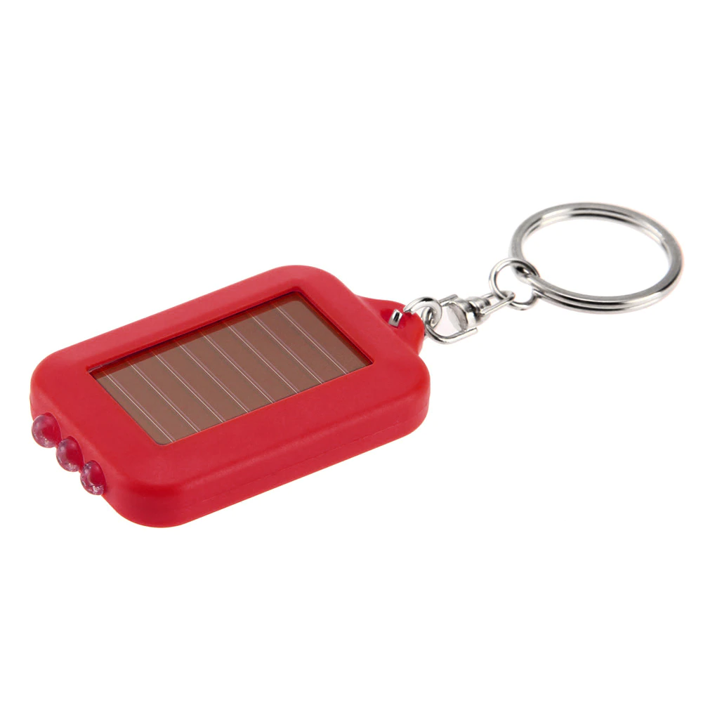 Mini panel diellor elektrik dore 3 LED Drita me zinxhir çelësash portativ Drita e urgjencës