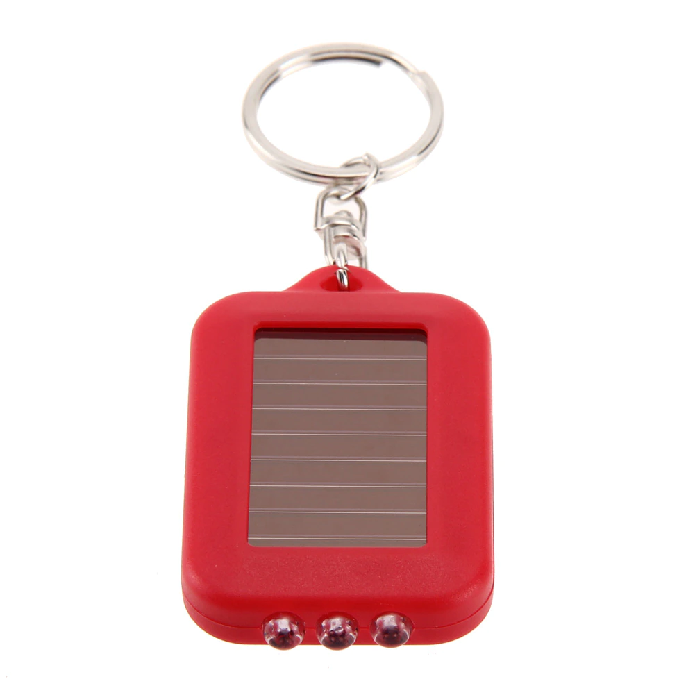 Mini panel diellor elektrik dore 3 LED Drita me zinxhir çelësash portativ Drita e urgjencës