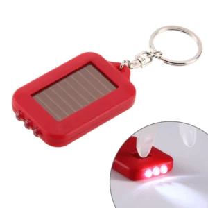 Mini panel diellor elektrik dore 3 LED Drita me zinxhir çelësash portativ Drita e urgjencës