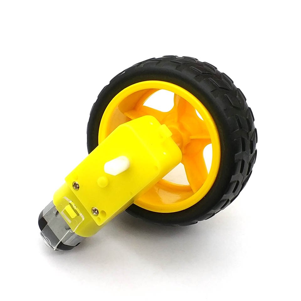 Kompleti i motorit dhe gomës për shasinë e robotëve inteligjentë