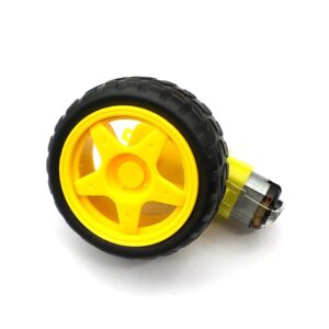 Kompleti i motorit dhe gomës për shasinë e robotëve inteligjentë