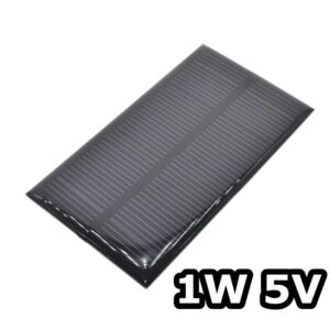 Paneli diellor 1W 5V i vogël përdoret për projekte për karikuesin e telefonit celular lodra etj...