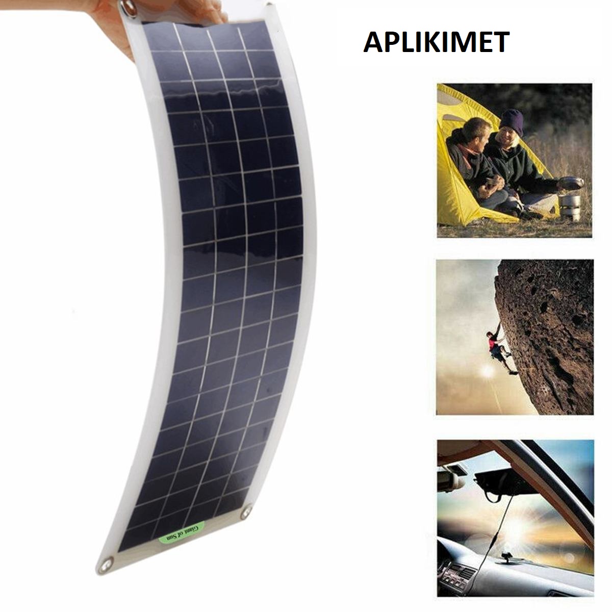 100W Panel Diellor 12V Shumë përdorimësh dhe i papërshkueshëm nga uji