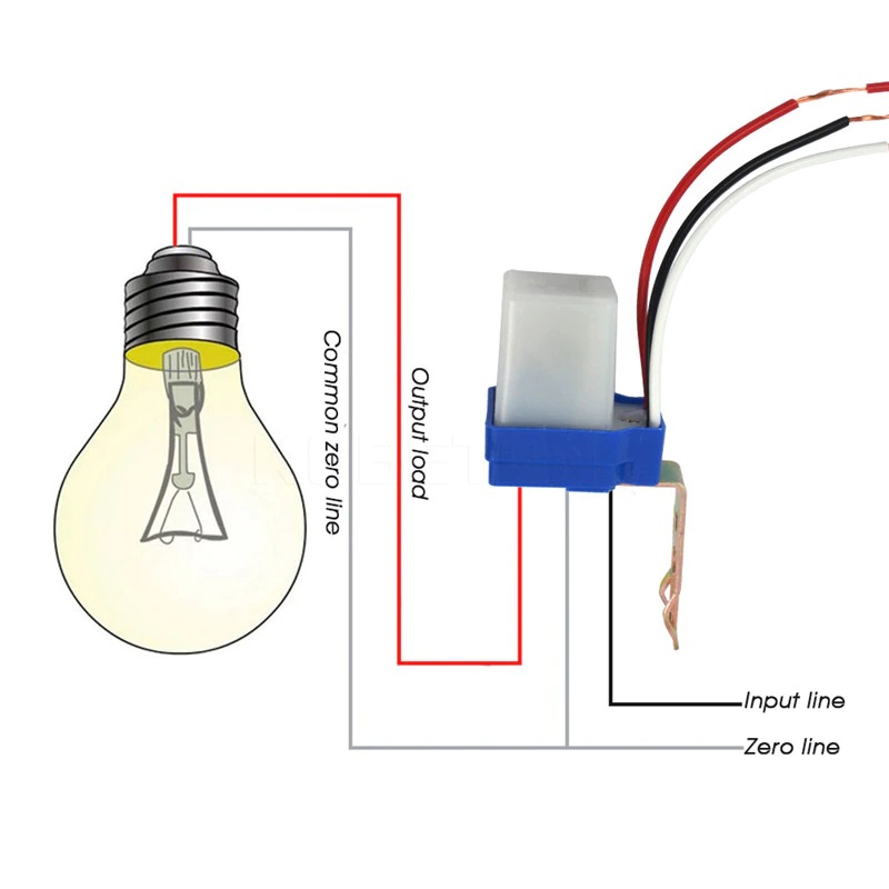 Çelës automatik me sensor ndriçimi për drita AC 220V 10A