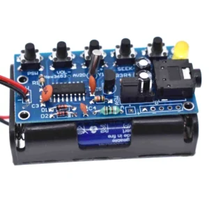 Kit mësimor për të ndërtuar marrës radio FM stereo me valë PCB 76MHz-108MHz DC 1,8V-3,6V