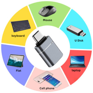 Përshtatës Lloji USB C në USB 3.0 OTG USB C Konvertues mashkull në USB femër për Macbook Air Samsung S21 Xiaomi Huawei C Mouse OTG