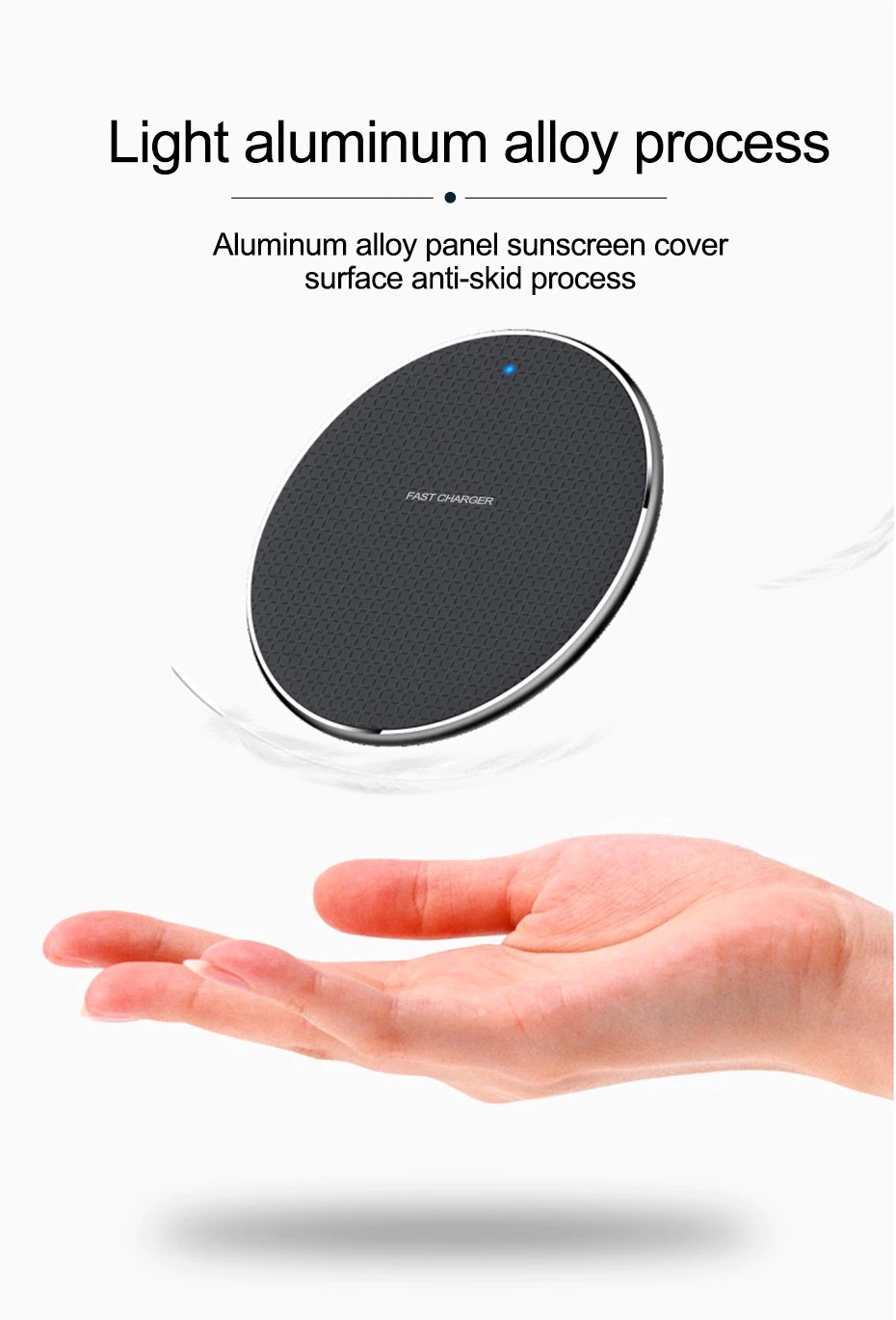 10W Qi Karikues Wireless për telefona dhe pajisje me karikim wireless