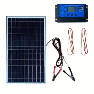 Set i plotë paneli diellor me energji polikristaline 12V + Kontroller 60A, gjenerator diellor portativ për në natyrë për shtëpi