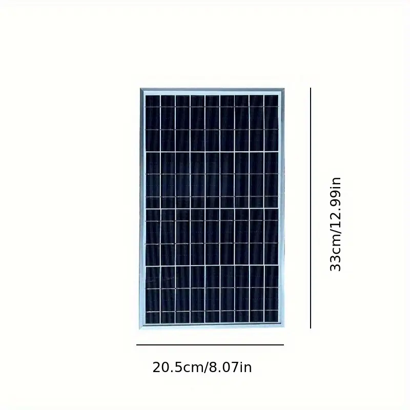 Set i plotë paneli diellor me energji polikristaline 12V + Kontroller 60A, gjenerator diellor portativ për në natyrë për shtëpi