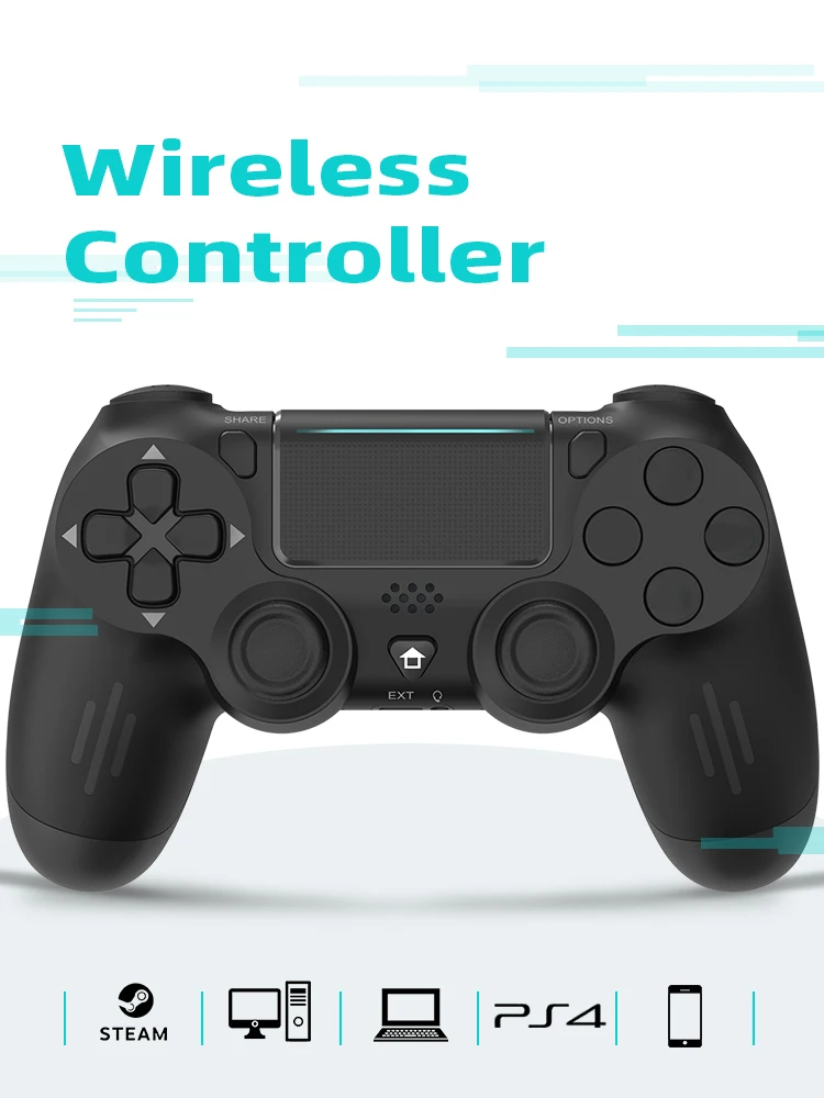 Kontrollues Lojërash Pa Tel DATA FROG me Dridhje të Dyfishtë për Konsolën PS4, PC dhe Android (e kuqe)