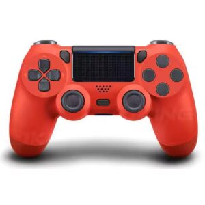 Kontrollues Lojërash Pa Tel DATA FROG me Dridhje të Dyfishtë për Konsolën PS4, PC dhe Android (e kuqe)